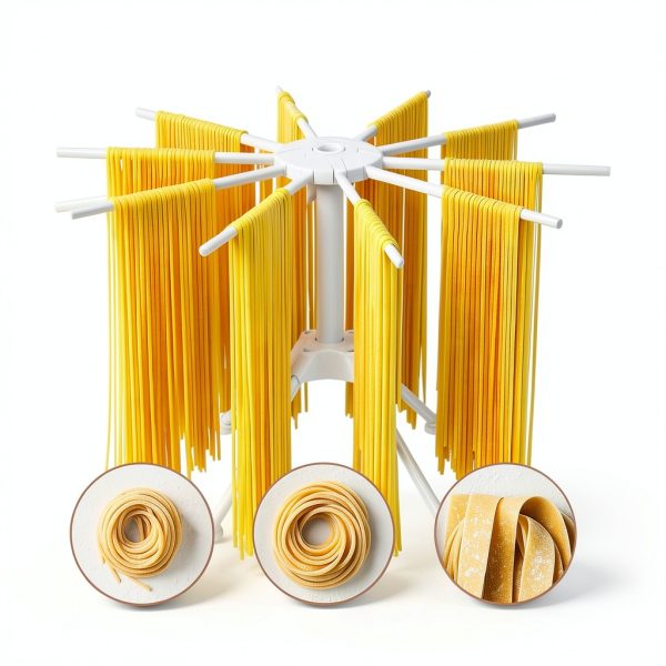 Manual Pasta Maker DigNew 13‑Piece Wood & Metal Kit-1