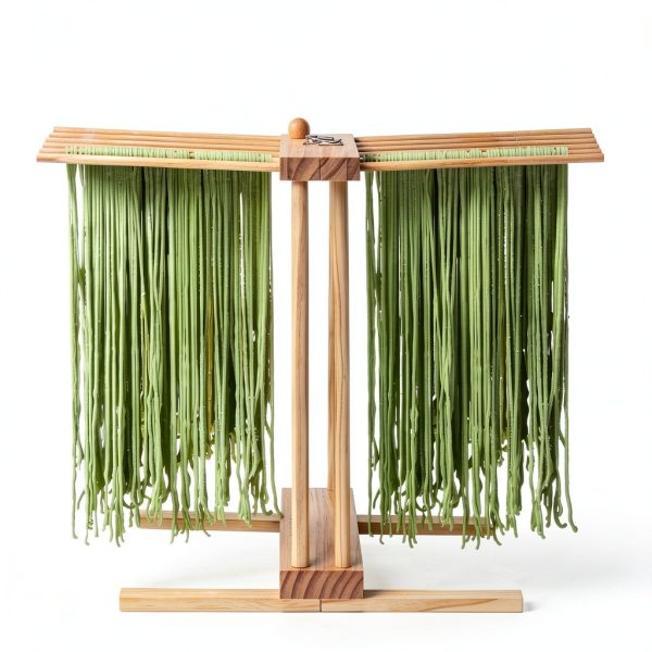 Talentree Pine Wood Pasta Drying Rack Countertop Mount-5