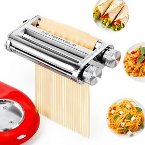 KINGEAGLE Pasta Attachment for Kitchenaid Stand Mixer Metal-0