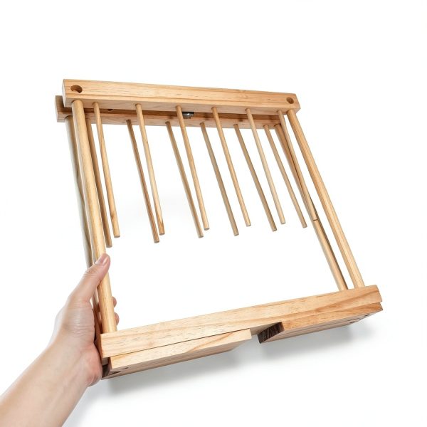 Talentree Pine Wood Pasta Drying Rack Countertop Mount-1