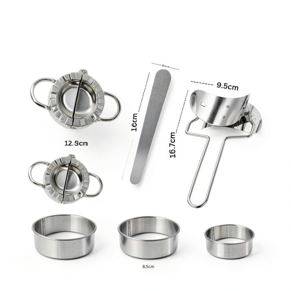 AMGOYA Stainless Steel Dumpling Maker Set 7 Piece-5
