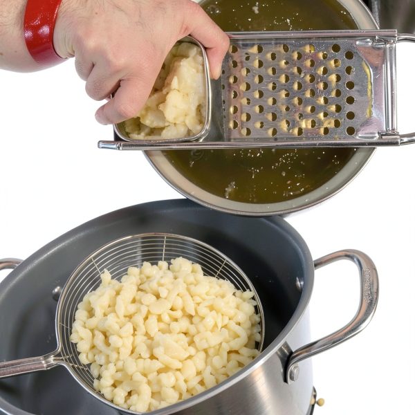 KEISSCO Stainless Steel Spaetzle Maker and Spider Strainer-3