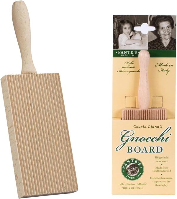 Fante's Manual Pasta Maker Set of 2 Gnocchi Boards-2