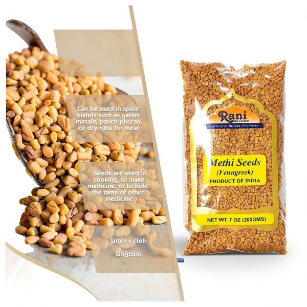 Fenugreek Seeds Rani Brand Whole Natural Kosher Spice-5