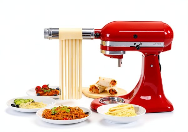 KINGEAGLE Pasta Attachment for Kitchenaid Stand Mixer Metal-4