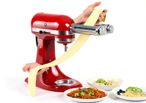KINGEAGLE Pasta Attachment for Kitchenaid Stand Mixer Metal-6