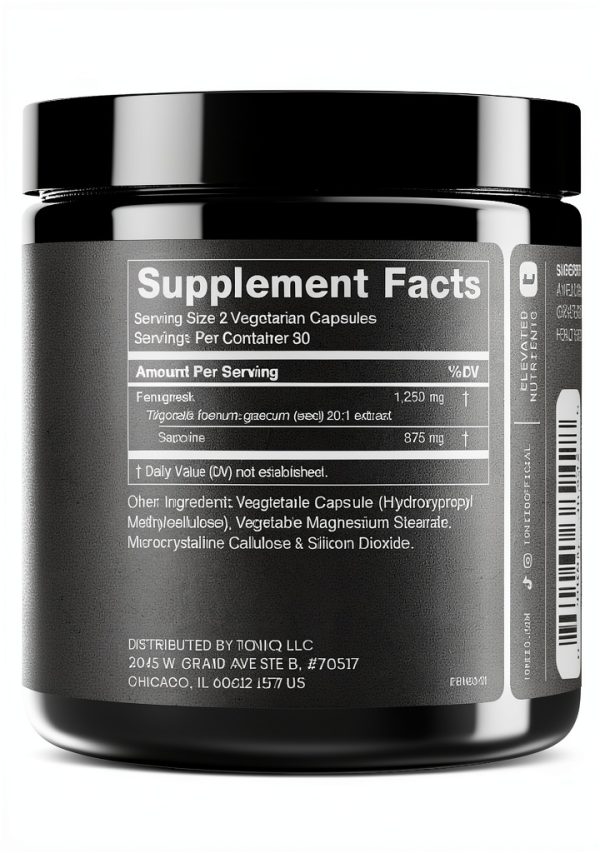 Fenugreek Capsules Toniiq High Strength Saponin Extract-1