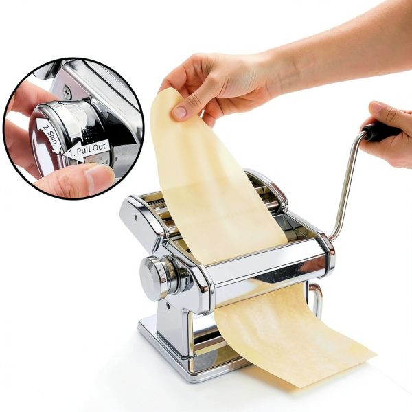 AIDOIT Manual Pasta Maker Stainless Steel Design-4