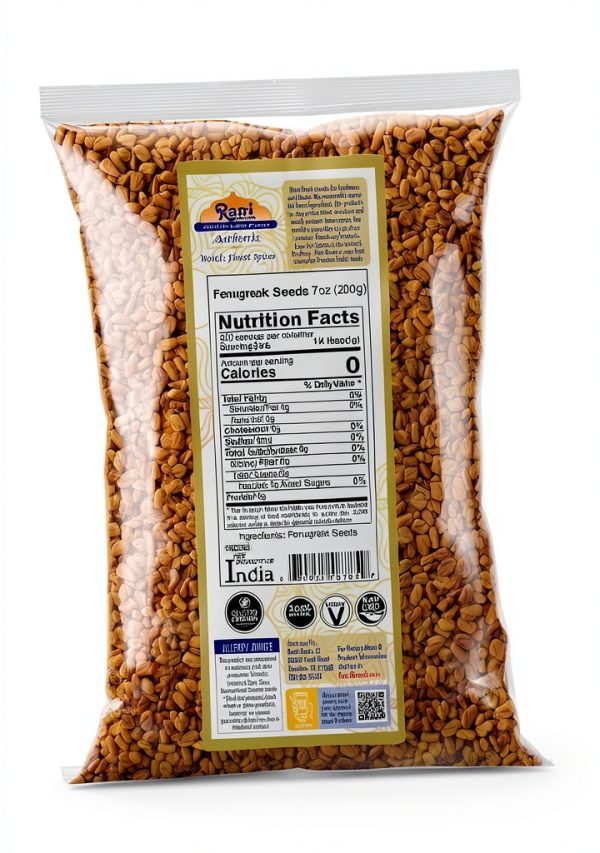 Fenugreek Seeds Rani Brand Whole Natural Kosher Spice-2