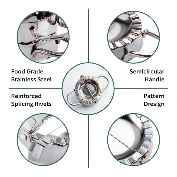 AMGOYA Stainless Steel Dumpling Maker Set 7 Piece-2