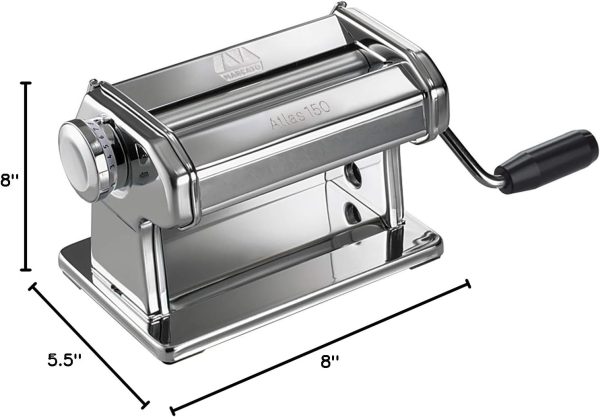 Manual Pasta Maker Marcato MCAT150ROL Chrome-2