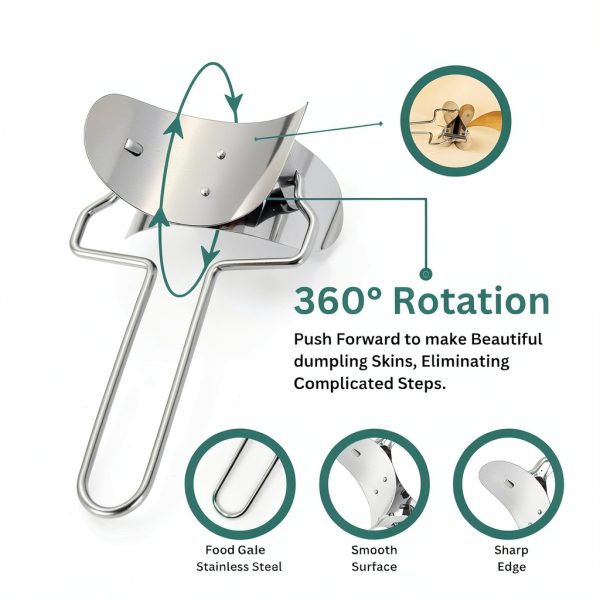 AMGOYA Stainless Steel Dumpling Maker Set 7 Piece-4