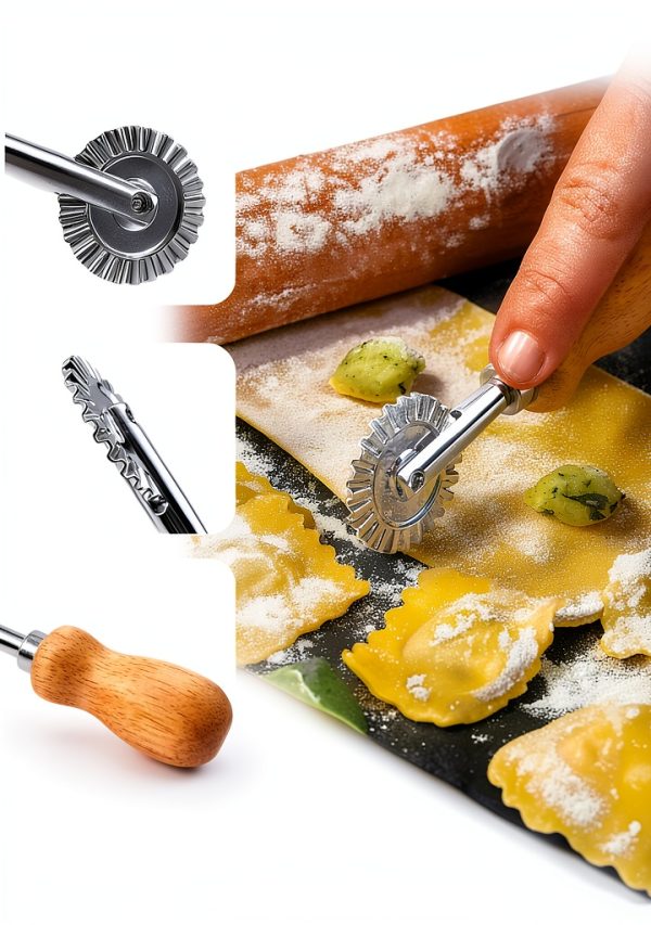 Fluted Pastry Cutter BlingKingdom Zinc Alloy-3