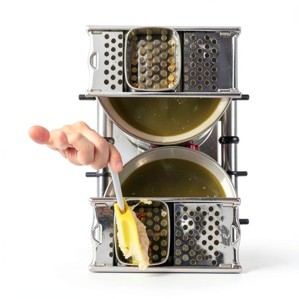 KEISSCO Stainless Steel Spaetzle Maker and Spider Strainer-2
