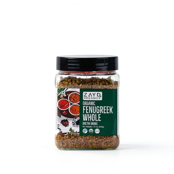 Zayd Organics Methi Seeds USDA Organic Fenugreek Whole-1