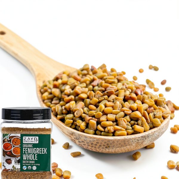 Zayd Organics Methi Seeds USDA Organic Fenugreek Whole-5