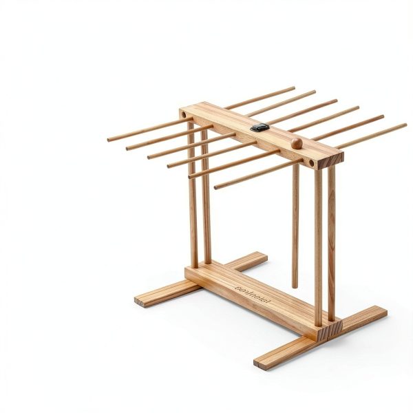 Talentree Pine Wood Pasta Drying Rack Countertop Mount-6