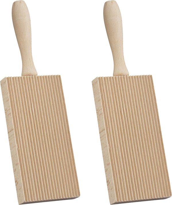 Fante's Manual Pasta Maker Set of 2 Gnocchi Boards-0