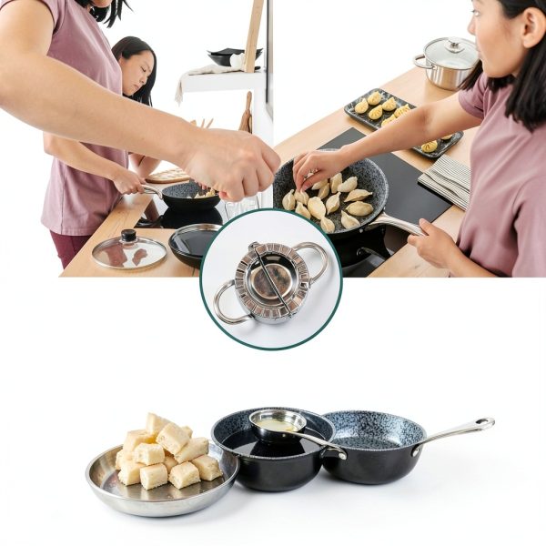 AMGOYA Stainless Steel Dumpling Maker Set 7 Piece-6