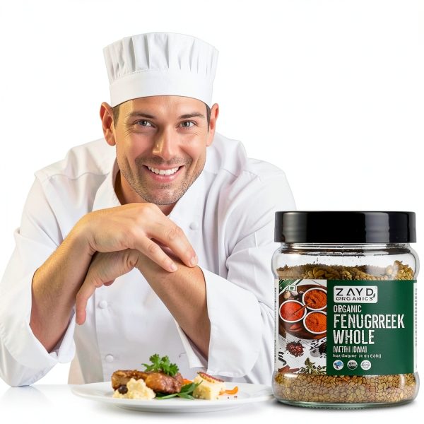 Zayd Organics Methi Seeds USDA Organic Fenugreek Whole-3