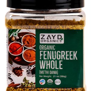 Zayd Organics Methi Seeds USDA Organic Fenugreek Whole-0