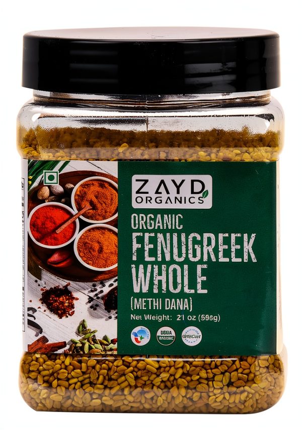 Zayd Organics Methi Seeds USDA Organic Fenugreek Whole-0