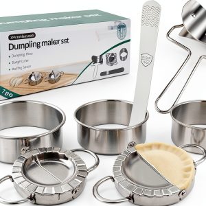 AMGOYA Stainless Steel Dumpling Maker Set 7 Piece-0