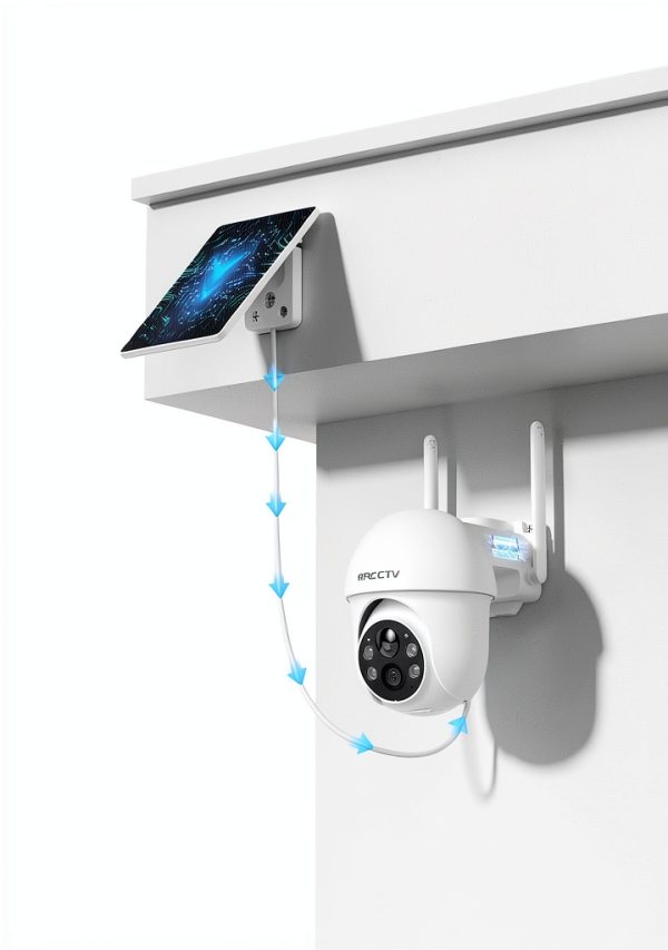 Wireless Solar Security Camera ARCCTV 4MP Dome-1