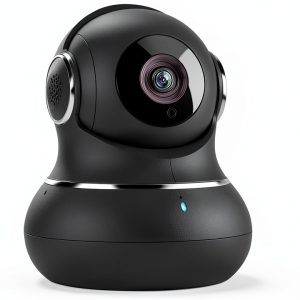 Litokam 2K HD Smart Pan Tilt Indoor Camera Black 1 Pack-0