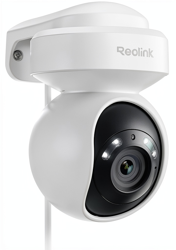 Reolink 4K Dome Camera mounted on a front door exterior