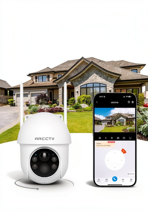 Wireless Solar Security Camera ARCCTV 4MP Dome-3