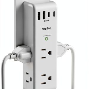 Surge Protector One Beat Strip Rotating Plug USB Ports-0