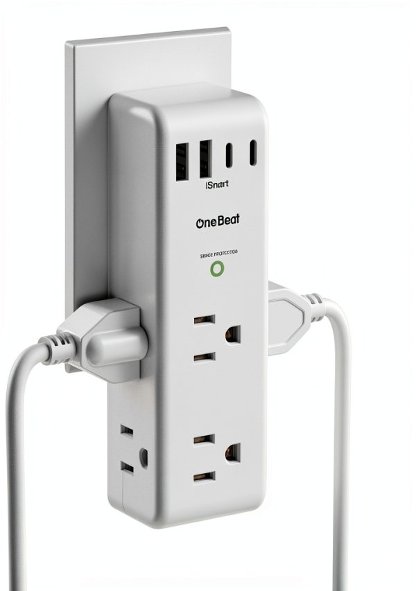 Surge Protector One Beat Strip Rotating Plug USB Ports-0