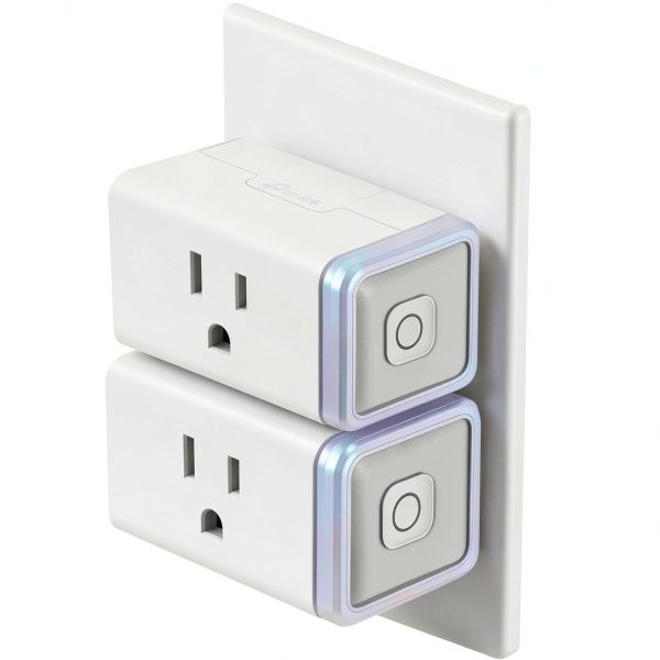 Kasa Smart Plug HS103P2 2-Pack White Wi-Fi Outlet Alexa Google Home-0