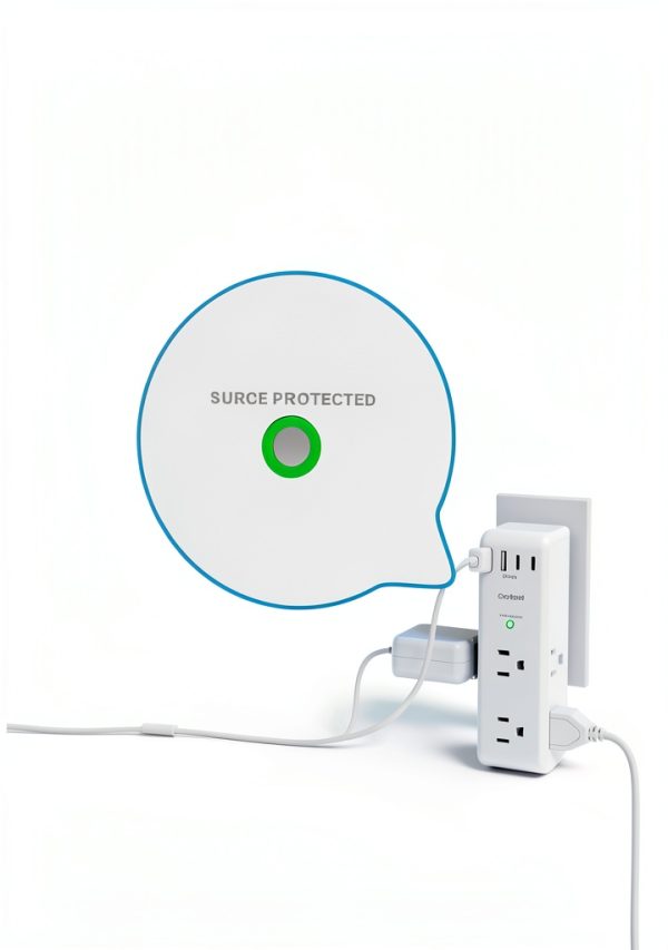 Surge Protector One Beat Strip Rotating Plug USB Ports-4