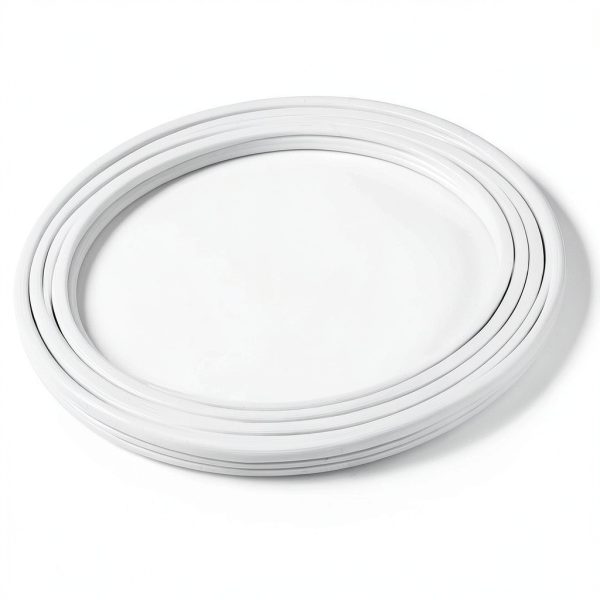 GE 3-Outlet Flat Extension Cord 8 Ft Grounded White Power Strip-3